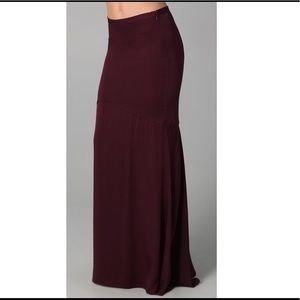 Haute Hippie Mermaid Silk Plum Maxi Skirt- NWOT